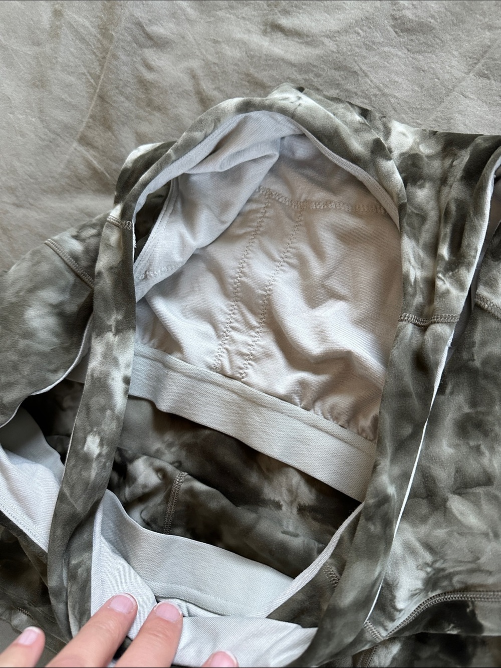lululemon athletica Tie-Dye High Neck Tank Top in Black and White - Picture 5 of 6